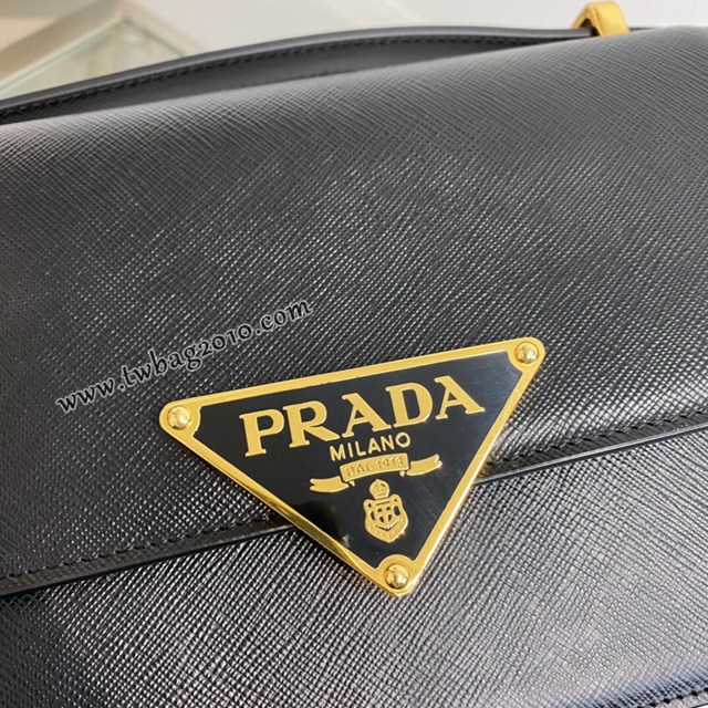Prada專櫃新款空姐包 1BD320 普拉達十字紋牛皮單肩斜挎女包 csp1113